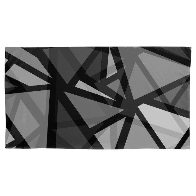 Colourful triangles pattern 6 pillowcase (Front)