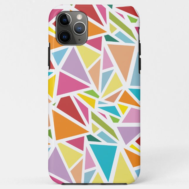 Colourful triangles pattern Case-Mate iPhone case (Back)