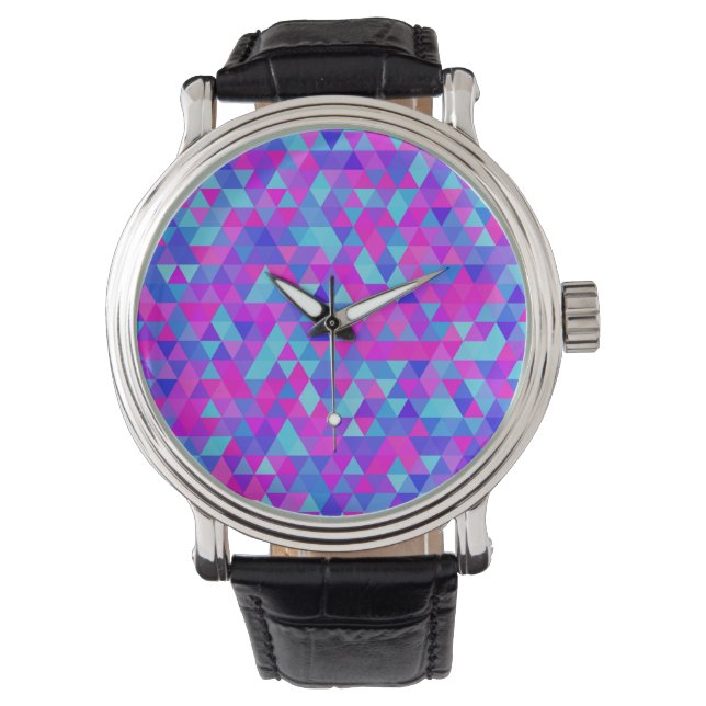 Colourful Triangles  Watch (Front)