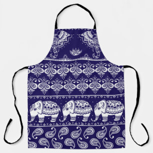 Colourful tribal ethnic seamless pattern apron