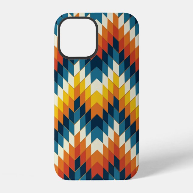 Colourful tribal ethnic seamless pattern iPhone case (Back)