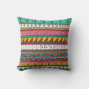 Colourful Tribal pattern Cushion