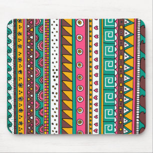 Colourful Tribal pattern Mouse Pad