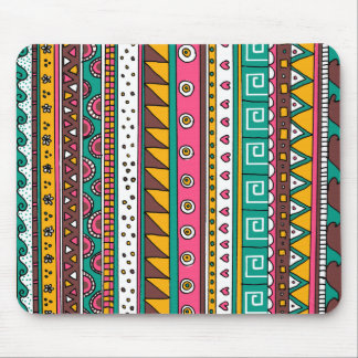 Colourful Tribal pattern Mouse Pad