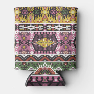 Colourful tribal style, seamless pattern. can cooler