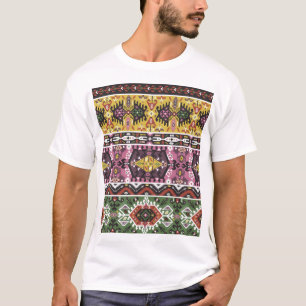 Colourful tribal style, seamless pattern. T-Shirt