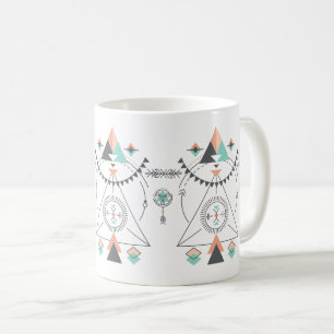 Colourful Tribal Totem Design Coffee Mug