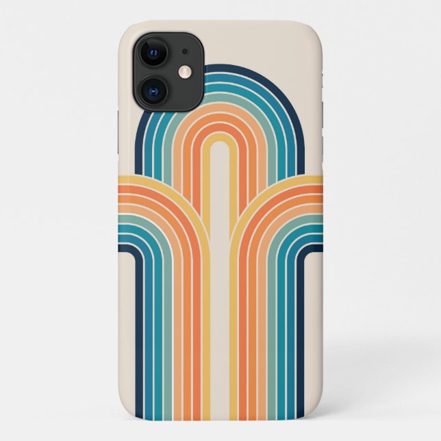 Colourful triple retro arches Case-Mate iPhone case (Back)