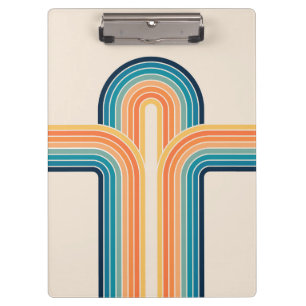 Colourful triple retro arches clipboard