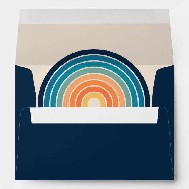 Colourful triple retro arches envelope (Back (Bottom))
