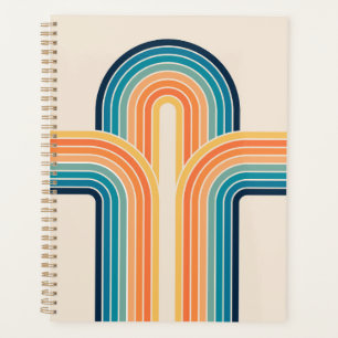 Colourful triple retro arches planner