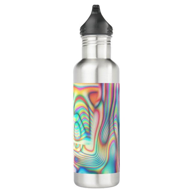 Colourful Trippy Holo Holographic 710 Ml Water Bottle (Right)