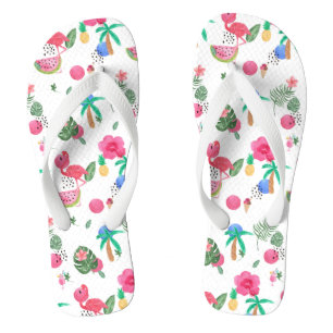 Colourful tropica jandals