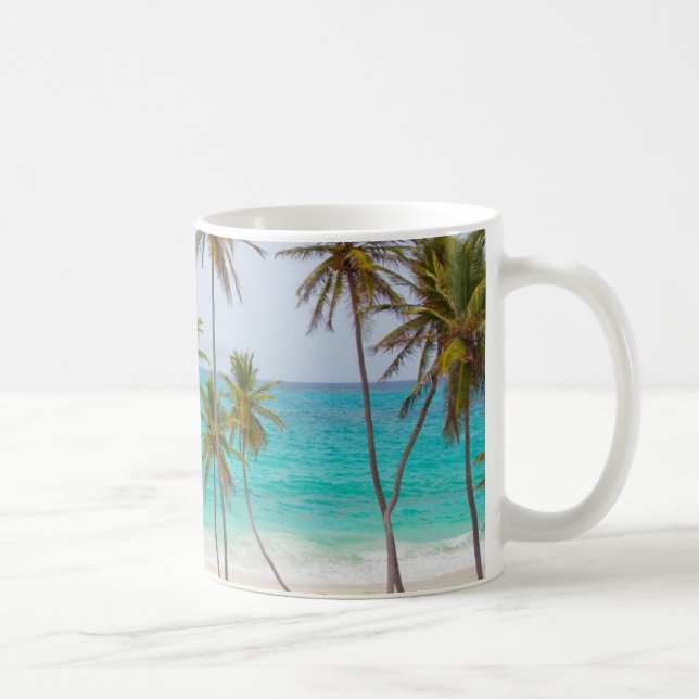 Colourful Tropical Beach Coffee Mug (Right)