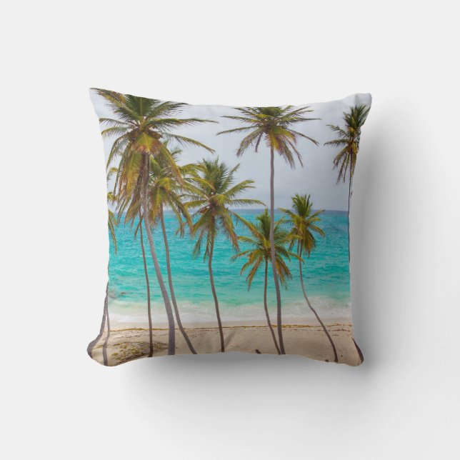 Colourful Tropical Beach Cushion (Front)