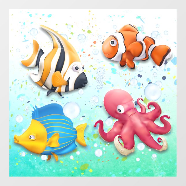Colourful Tropical Fish Kids (Sheet)