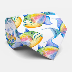 Colourful Tropical Fish Neck Tie