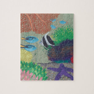 Colourful Tropical fish painting Puzzle