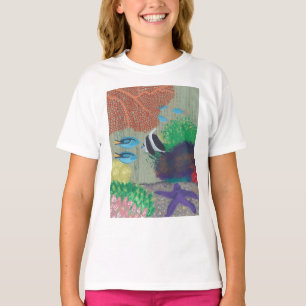 Colourful Tropical fish painting Tees