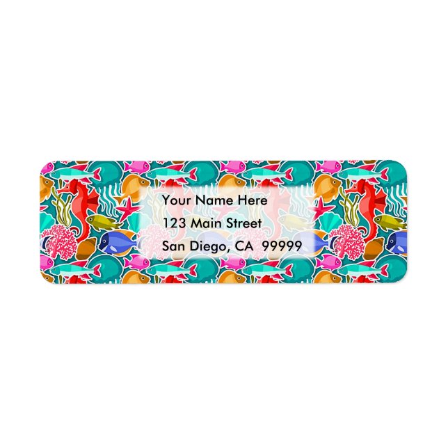 Colourful Tropical Fish Pattern 6 (Front)