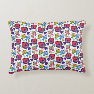 Colourful Tropical Fish Pattern  Decorative Cushion