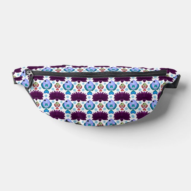 Colourful Tropical Fish Pattern | Seamless Ocean  Bum Bags (Lay Down)