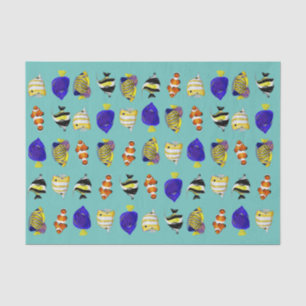 Colourful tropical fish  tissue paper