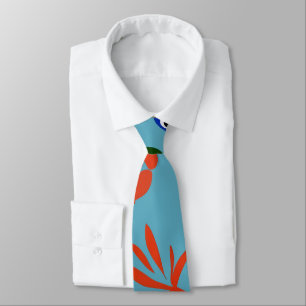 Colourful Tropical Fish Underwater Pattern Tie