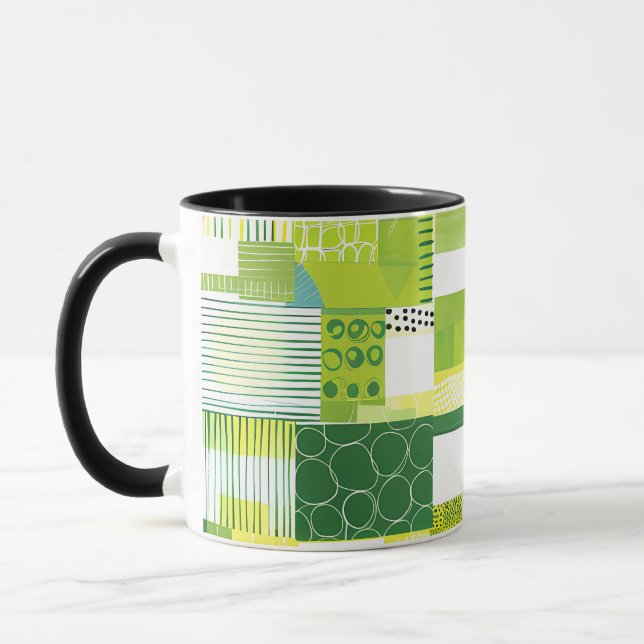 Colourful Tropical Floral Coffee Mug – Vibrant Flo (Left)