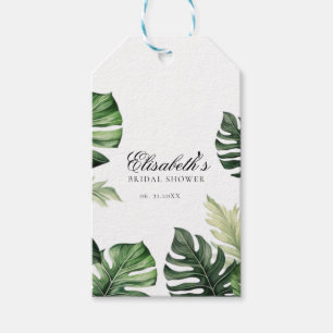 Colourful Tropical Floral   Greenery bridal shower Gift Tags