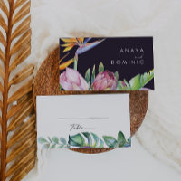 Colourful Tropical Floral |  Purple Wedding