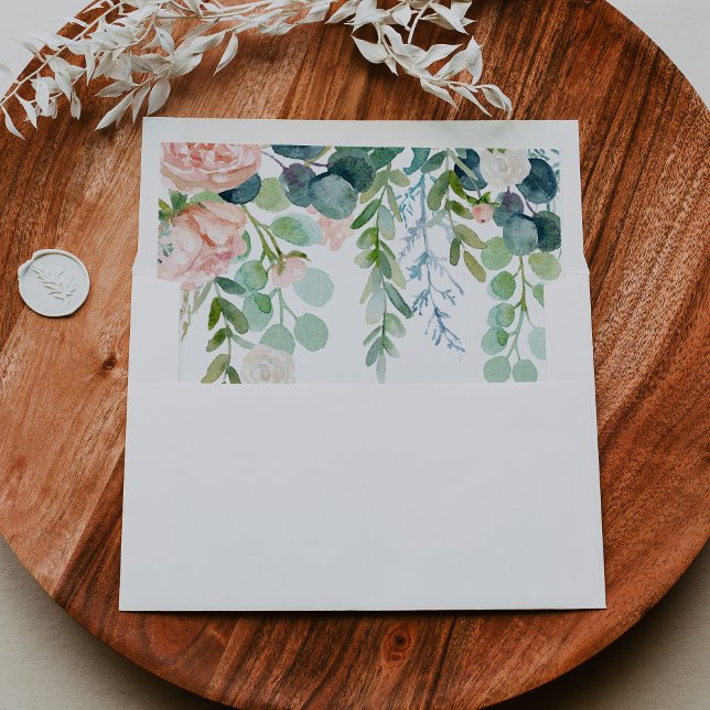 Colourful Tropical Floral Wedding Invitation Envelope (Creator Uploaded)