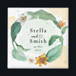 Colourful Tropical Floral Wedding Magnet<br><div class="desc">Looking for a wedding invitation that perfectly captures the vibrant energy of a tropical paradise? Look no further than our Colourful Tropical Floral Wedding design. Featuring a gorgeous array of colourful blooms set against a lush green backdrop, this design is perfect for couples who want to infuse their wedding with...</div>