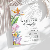 Colourful Tropical Floral | Wedding Reception