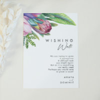 Colourful Tropical Floral | Wedding Wishing Well
