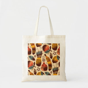 Colourful Tropical Fruit Mix Pattern Tote Bag