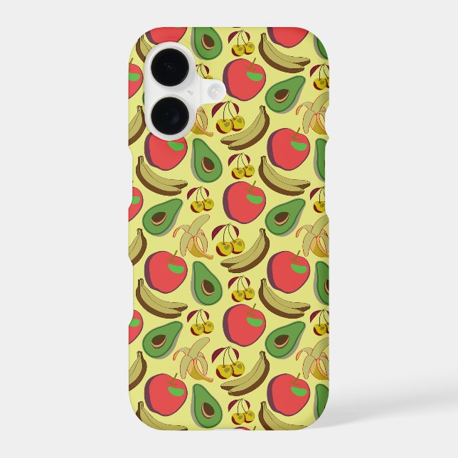Colourful tropical fruit seamless pattern (Back)