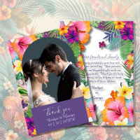 Colourful tropical hawaiian Floral Wedding & photo
