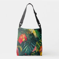 Colourful Tropical Leaves and Hibiscus Flowers |