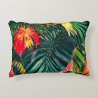 Colourful Tropical Leaves and Hibiscus Flowers |