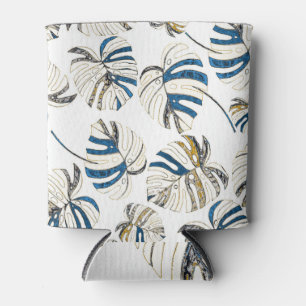Colourful tropical leaves, modern pattern. can cooler