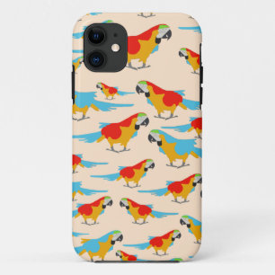 Colourful Tropical Macaw Pattern Case-Mate iPhone Case