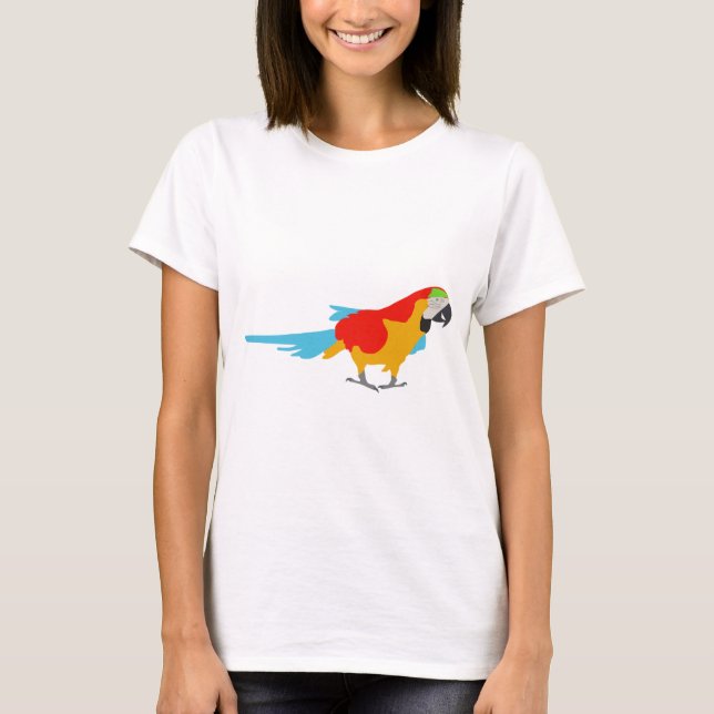 Colourful Tropical Macaw  T-Shirt (Front)