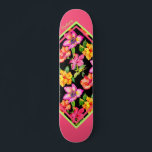 Colourful Tropical Modern Floral Personalised Name Skateboard<br><div class="desc">This modern design features a colourful tropical floral pattern with your personalised name. Personalise by editing the text in the text box provided.
#skate #skater #skateboards #skaterlife #cool #tropicool #sports #outdoor #fun</div>