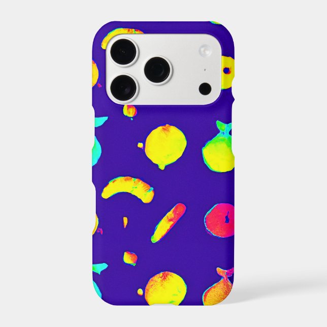 Colourful Tropical Neon Fruit Pattern (Back)