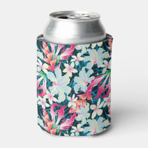 Colourful Tropical Pattern Can Cooler