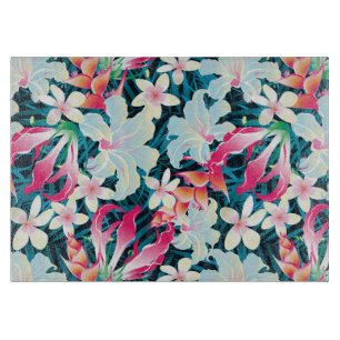 Colourful Tropical Pattern Cutting Board