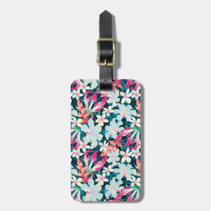 Colourful Tropical Pattern Luggage Tag