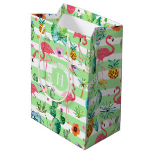 Colourful Tropical Pattern Medium Gift Bag