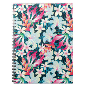 Colourful Tropical Pattern Notebook